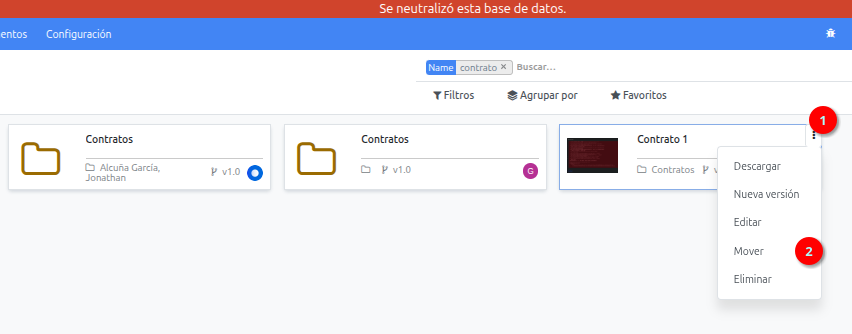 Acción Mover