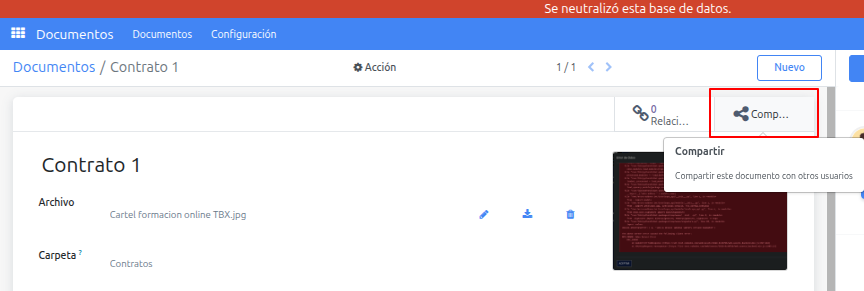 Botón Compartir