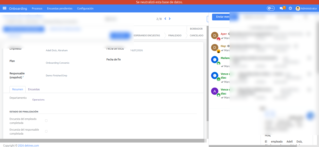 Actividades de onboarding