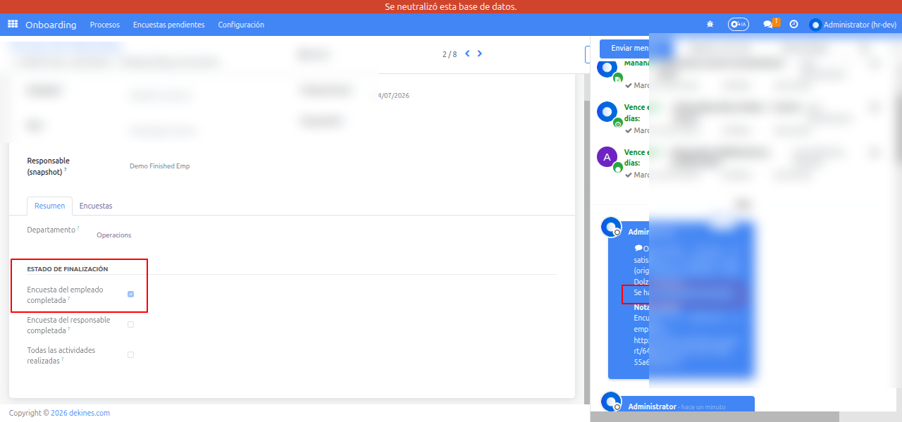 Verificación de formaciones